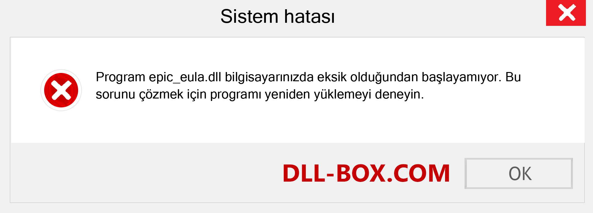 epic_eula.dll dosyası eksik mi? Windows 7, 8, 10 için İndirin - Windows'ta epic_eula dll Eksik Hatasını Düzeltin, fotoğraflar, resimler